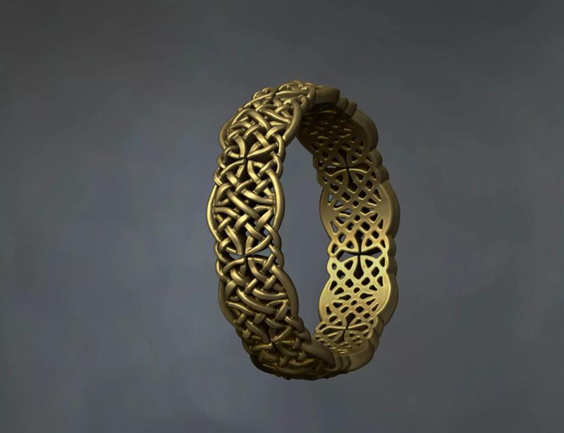 celtic knot wedding designer ring