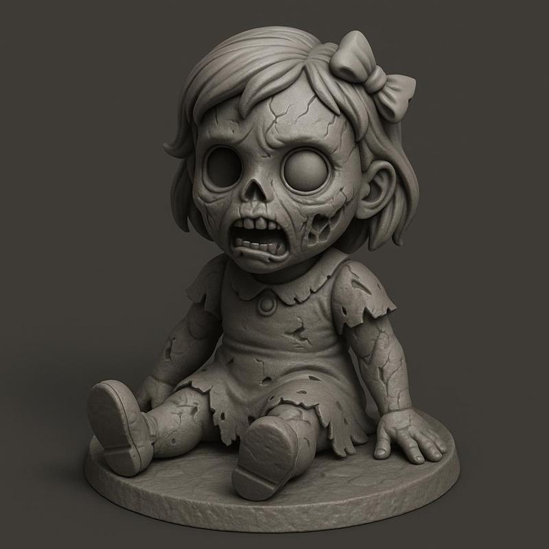 Zombie Doll 3D Model – STL File for 3D Printing