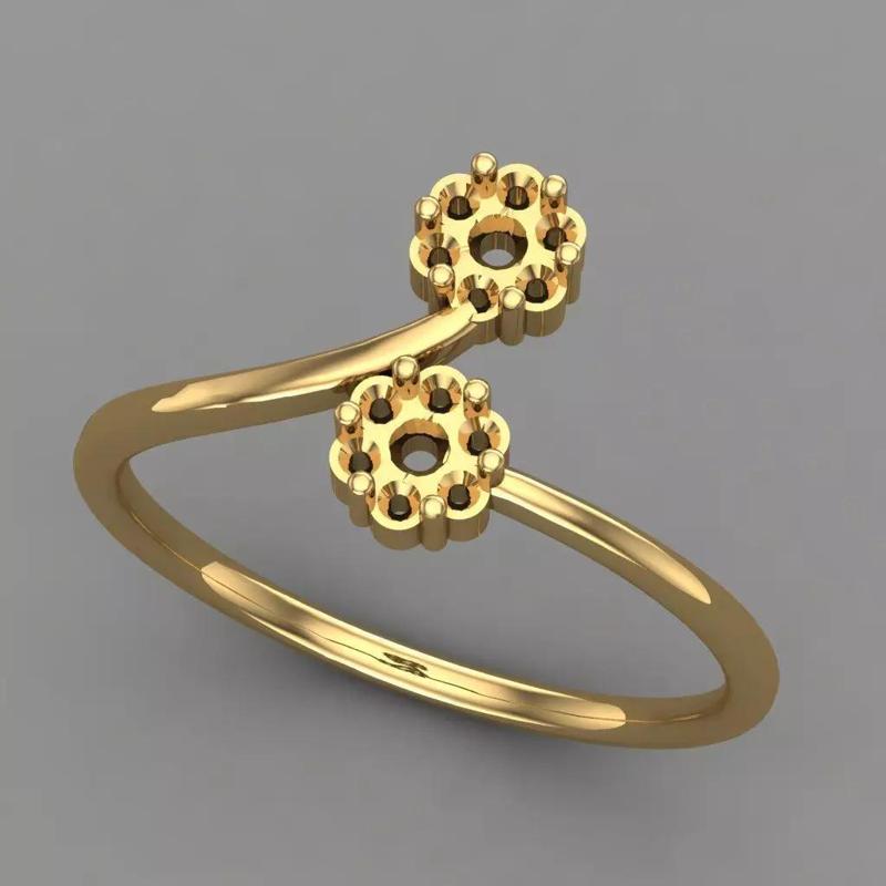 Wedding Engagement Women Ring 3D print model 3D print mode