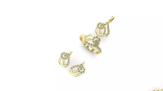 diamond pendant set