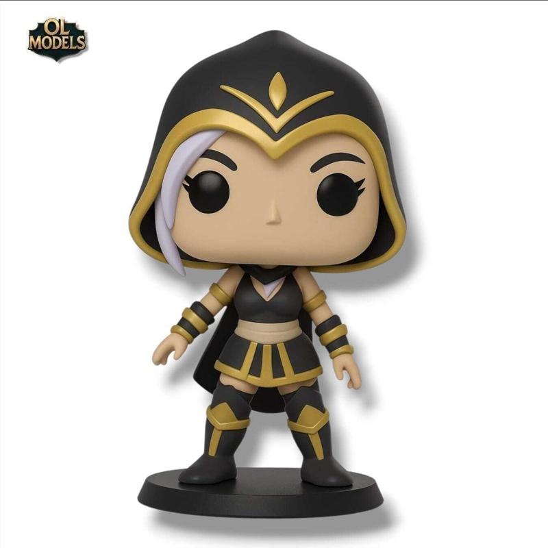 Ashe Chibi Figure League of Legends 3D Model