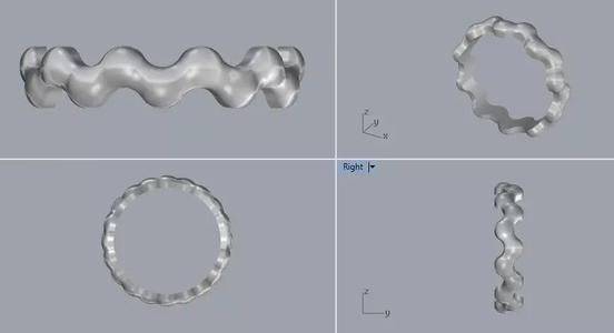 Waves Designer Plain Silver Ring Jewelry