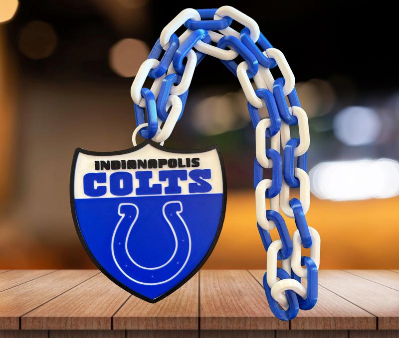 INDIANAPOLIS COLTS NFL SHIELD CHAIN