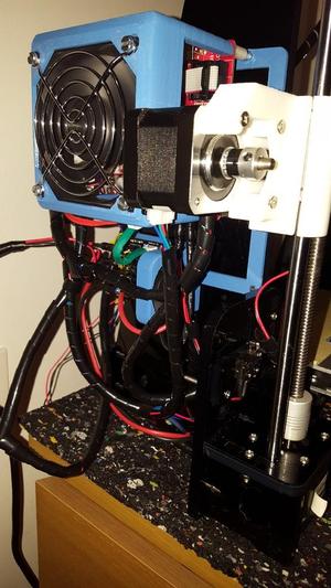 Anet A8 PCB and MOSFET holder with fans