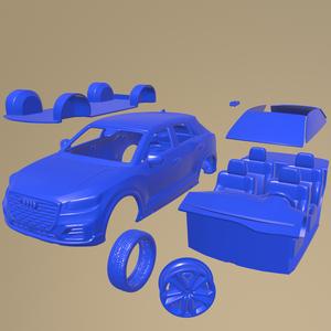 Audi Q2 2020 PRINTABLE CAR IN SEPARATE PARTS