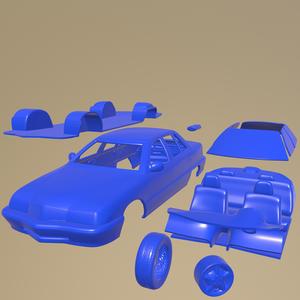 Buick Skylark sedan 1995 PRINTABLE CAR IN SEPARATE PARTS