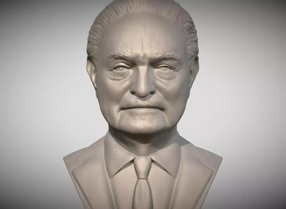 George Soros bust for 3D printing