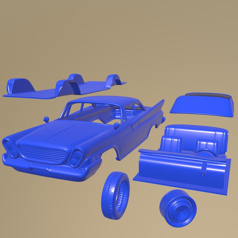 Chrysler Newport hardtop sedan 1961 PRINTABLE CAR IN SEPARATE PARTS
