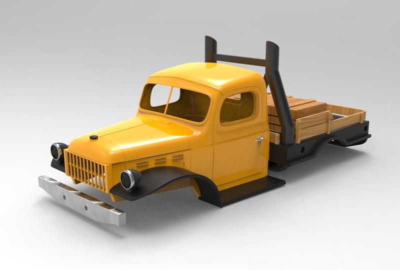 Dodge Power Wagon RC Car Body 324mm wheelbase TRX4