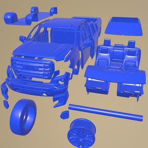 GMC SIERRA CREW ELEVATION 1500 2020 PRINTABLE CAR IN SEPARATE PARTS