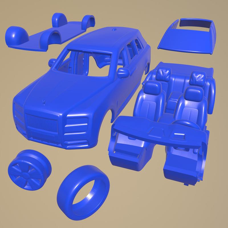 ROLLS ROYCE CULLINAN 2019 Printable Car In Separate Parts
