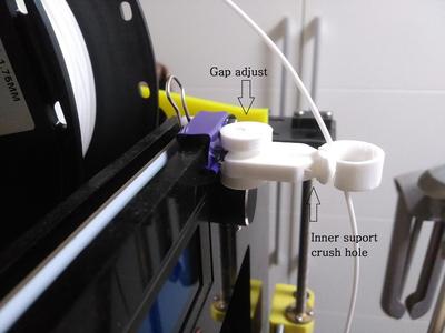 Clip-in filament guide
