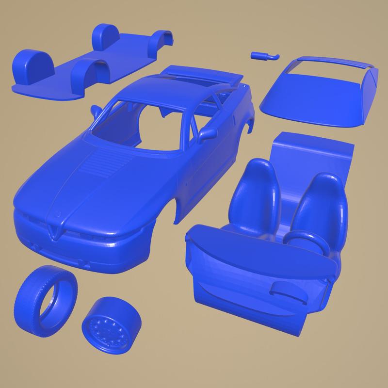 Alfa Romeo SZ 1989 Printable Car In Separate Parts