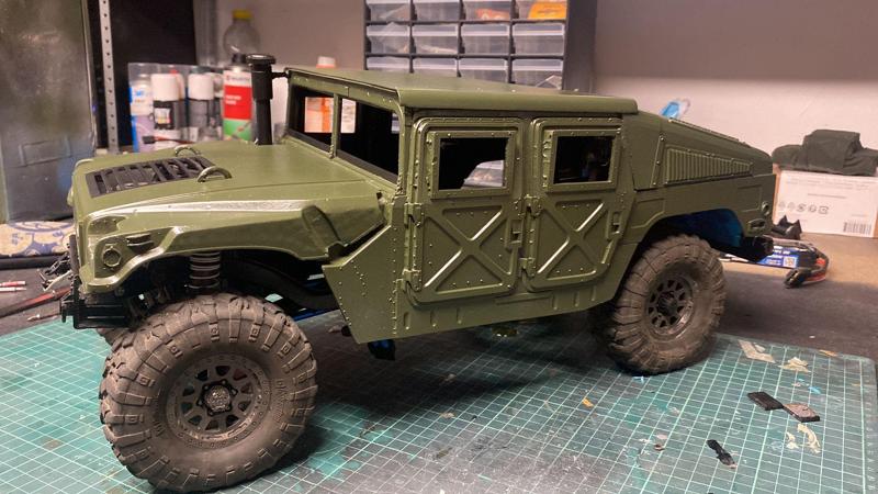 hummer h1 military crawler bodywork
