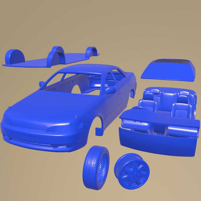 Toyota Mark II X90 1992 PRINTABLE CAR IN SEPARATE PARTS