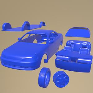 Toyota Mark II X90 1992 PRINTABLE CAR IN SEPARATE PARTS