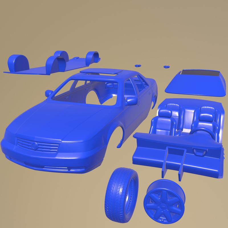 Cadillac Seville STS 1998 PRINTABLE CAR IN SEPARATE PARTS