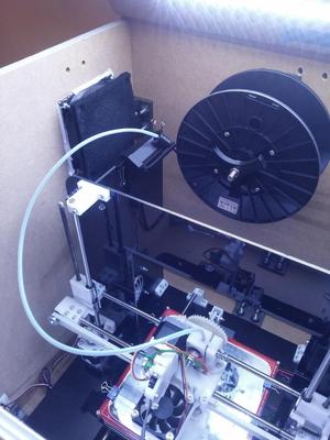 Filament guide for Mendel90 with dibond(3mm thick) frame.