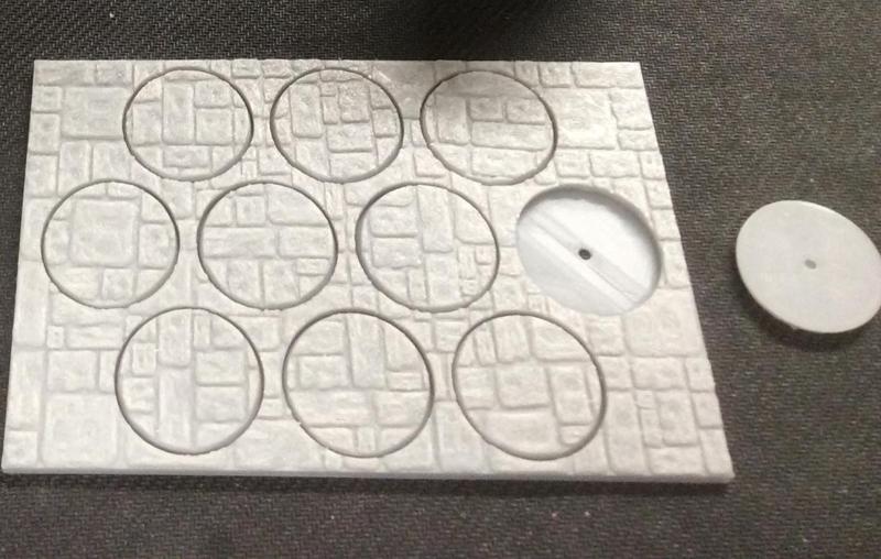 Stonework textured Oval and Round bases and movement trays