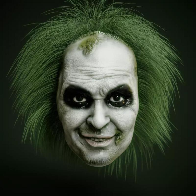Halloween Mask Beetlejuice Michael Keaton Tim Burton