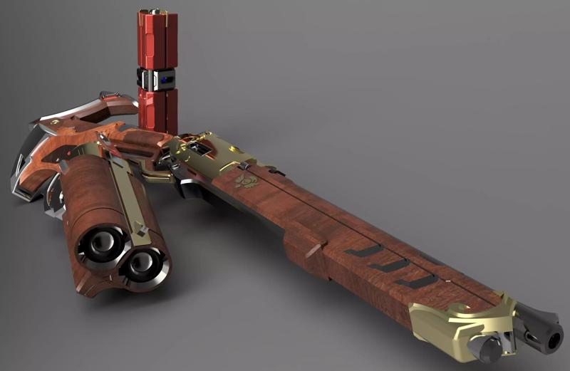 Ashe Cosplay Weapon Set 3D Printing