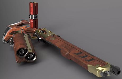 Ashe Cosplay Weapon Set 3D Printing