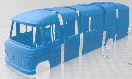 Mercedes-Benz L508 D 1978 Printable Body Van