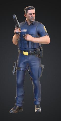 Male Police Officer