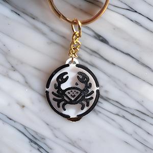 Cancer zodiac key ring nfc