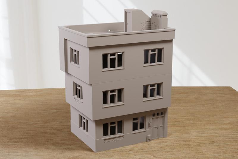 Modern Arab Urban Building MET_04 - Modern Warfare Miniature Wargaming Terrain