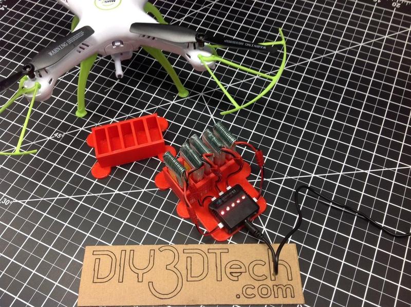 Battery and Charger Holder for 1200mah Syma X5