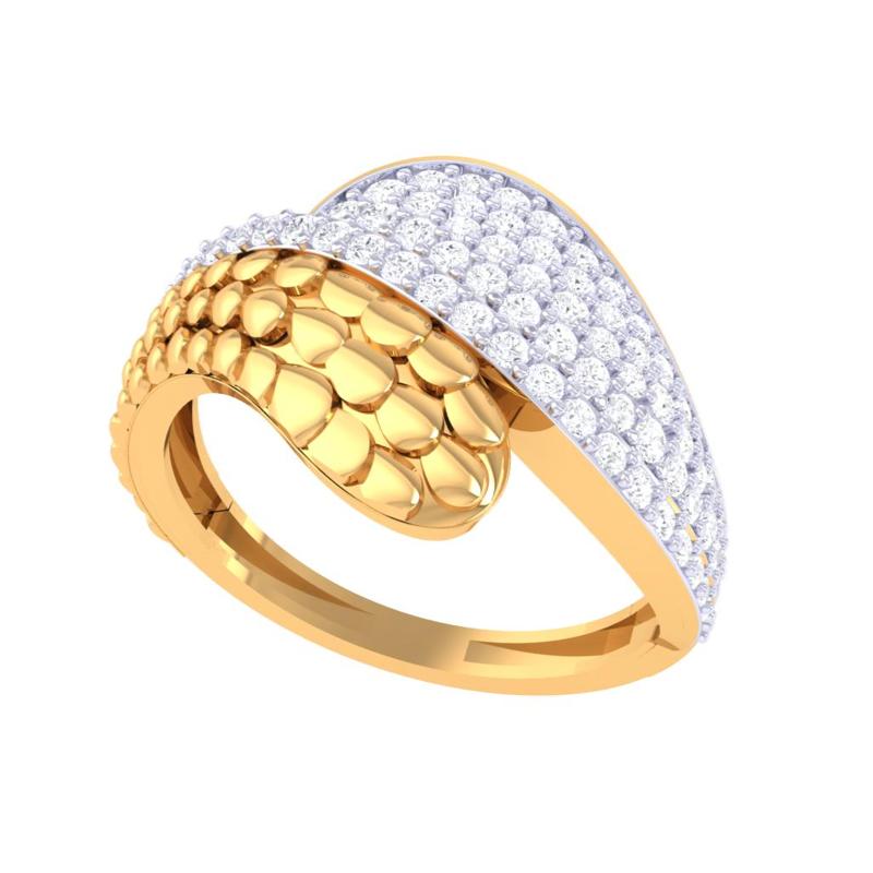 Printable 3D jewelry model of Lady diamond ring