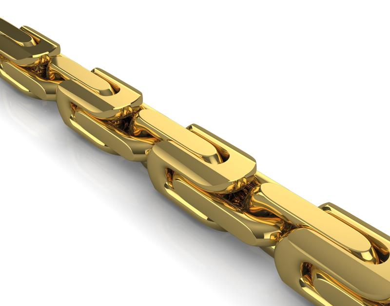 Chain Bracelet  Plain Gold