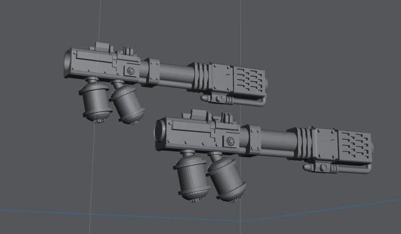 Martian Firefighters Birdmen Waterthrower