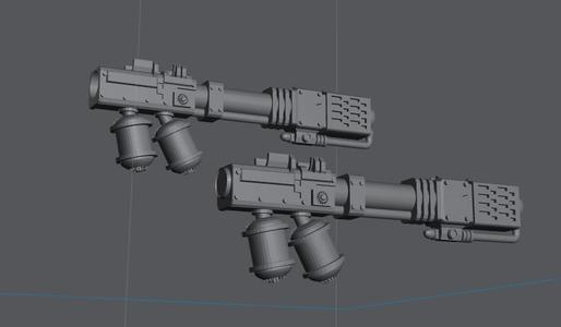 Martian Firefighters Birdmen Waterthrower