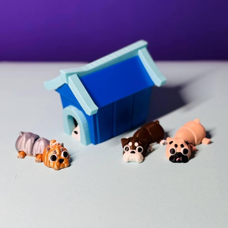 🏠 3D Printed Modular Dog House – Toy Shelter for Flexi Pets 🐶