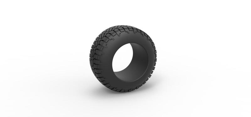 Diecast offroad tire 118 Scale 1:25