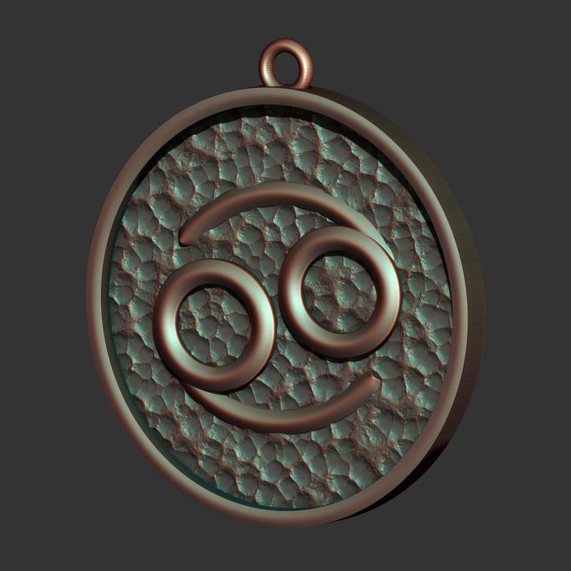 Cancer Sign Pendant