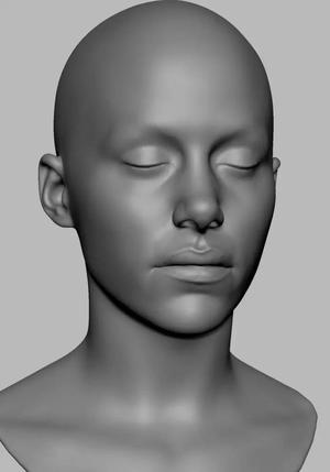 Female Head Printable