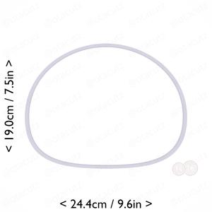 Mochi Cookie Cutter 9.25in / 23.5cm