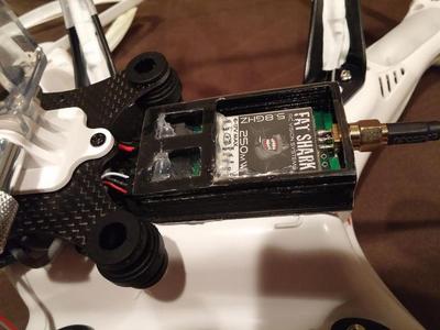 *Modified* FAT SHARK Video Transmitter Mount for DJI PHANTOM - FPV / UAV
