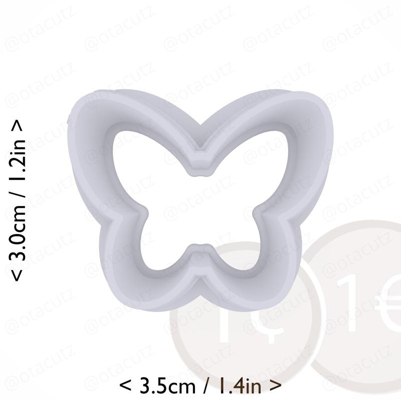 Butterfly Cookie Cutter 1in / 2.5cm