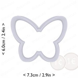 Butterfly Cookie Cutter 2.5in / 6.4cm
