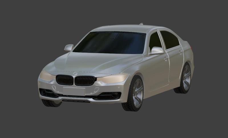 BMW 320i F30 – Highly Detailed 3D Model for Printing