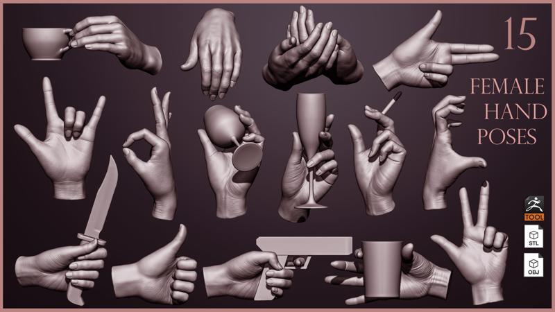 Female hand poses