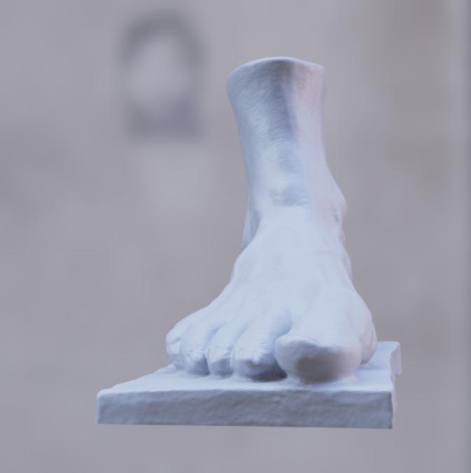 Right Foot sculpture