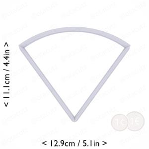 Slice (1∕5) of Pie Cookie Cutter 4in / 10.2cm