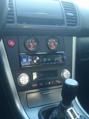 Single DIN radio slot gauge mount (2006 subaru legacy GT)