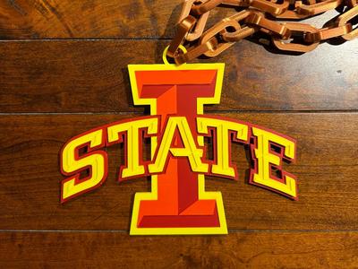Iowa State Cyclones Oversized Necklace Logo