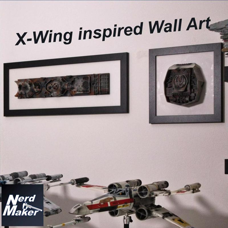 X-Wing Greebly Wall Art